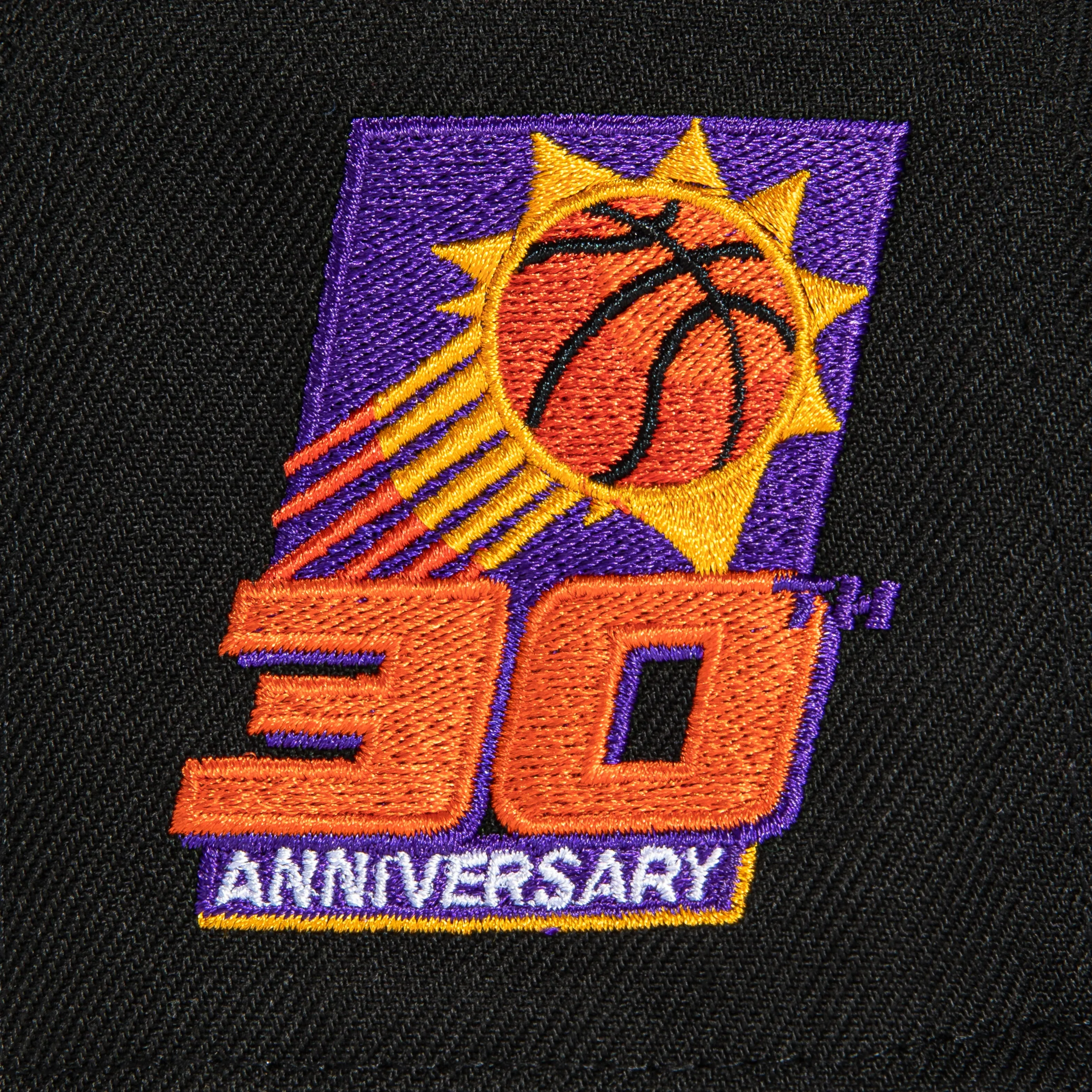 New Era 59Fifty Phoenix Suns 30th Anniversary Patch Hat - Black, Purple