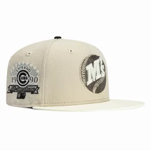 New Era 59Fifty Seattle Mariners 1990 All Star Game Patch logo Hat - Stone, White
