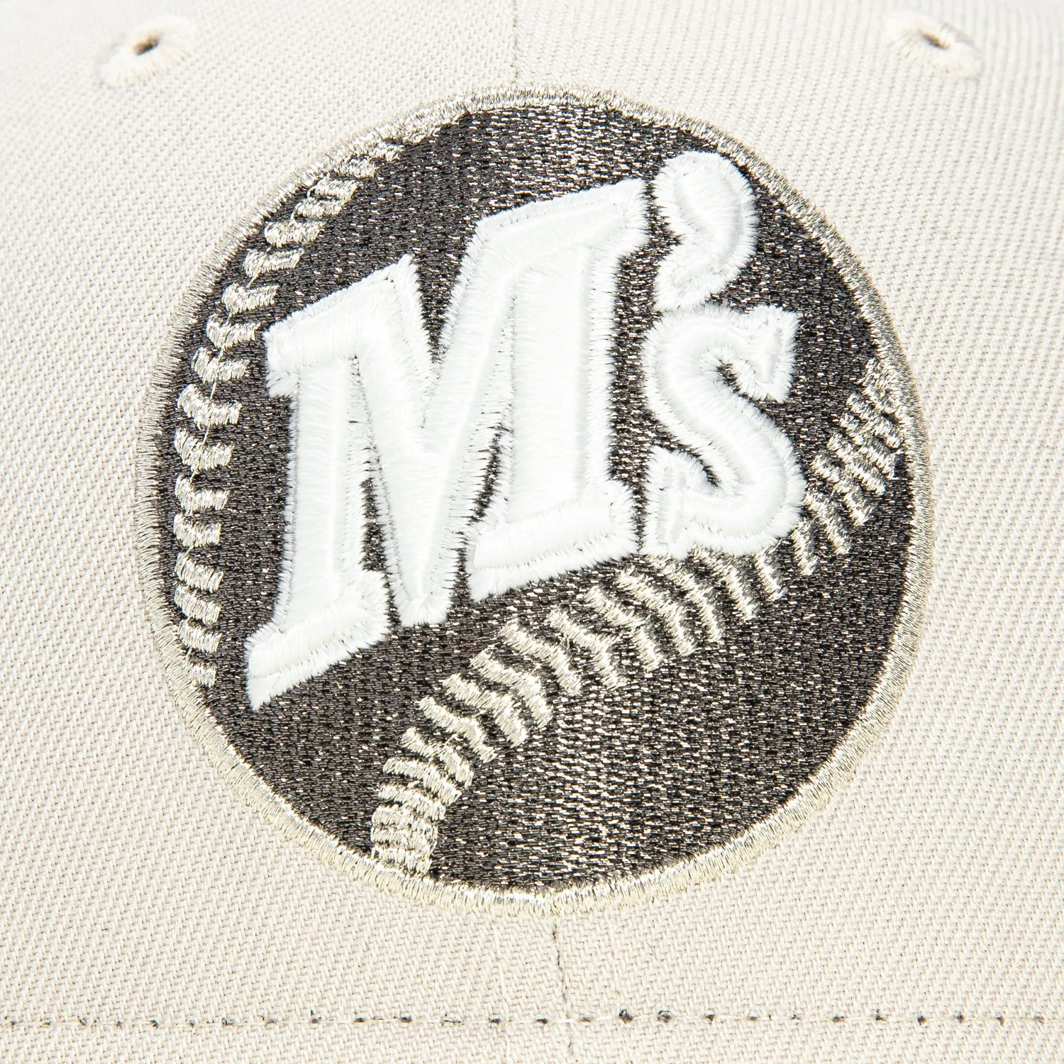 New Era 59Fifty Seattle Mariners 1990 All Star Game Patch logo Hat - Stone, White