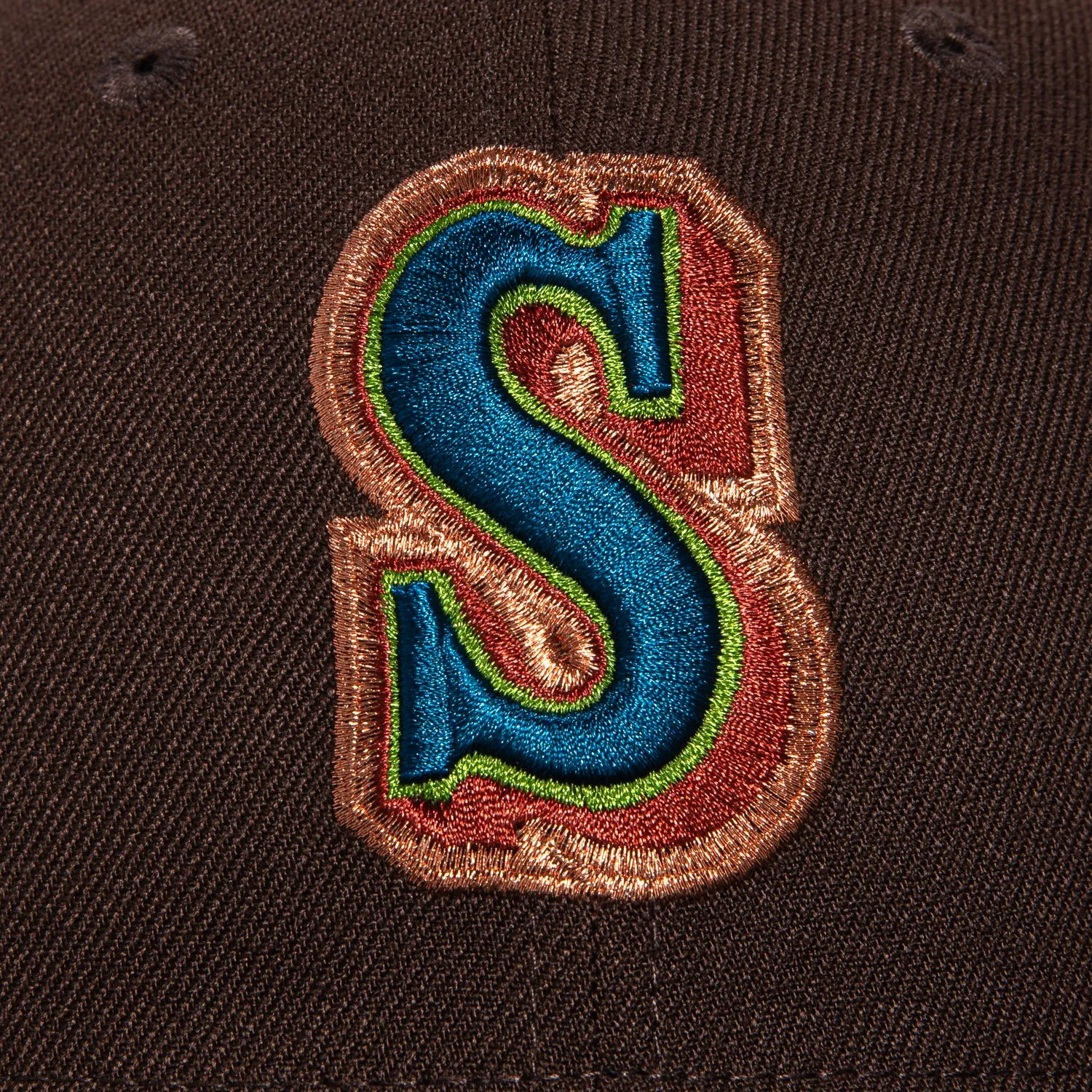 New Era 59Fifty Seattle Mariners 30th Anniversary Patch Hat - Brown, Graphite
