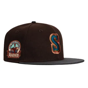 New Era 59Fifty Seattle Mariners 30th Anniversary Patch Hat - Brown, Graphite