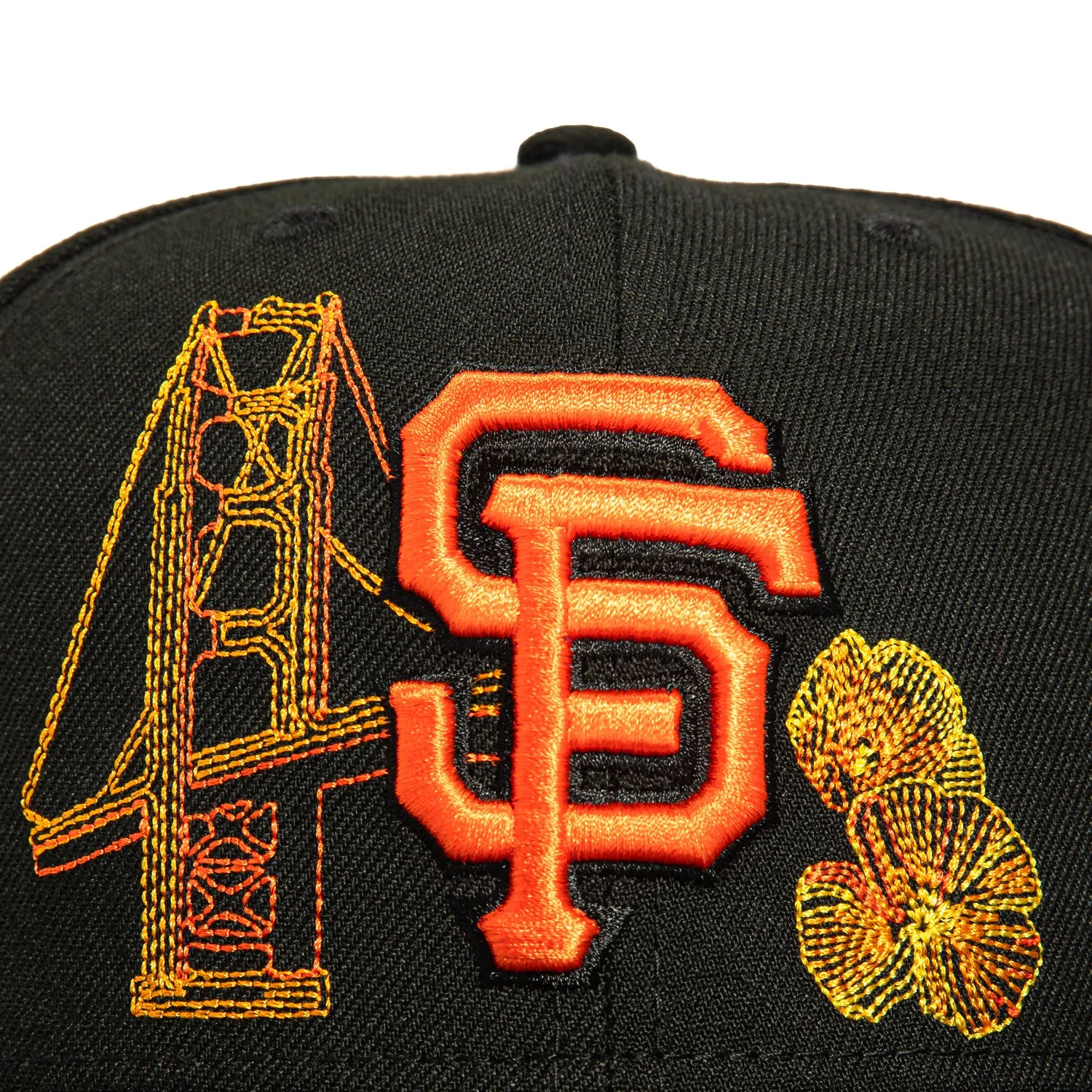 New Era 59Fifty State Stitch San Francisco Giants 2007 All Star Game Patch Hat - Black