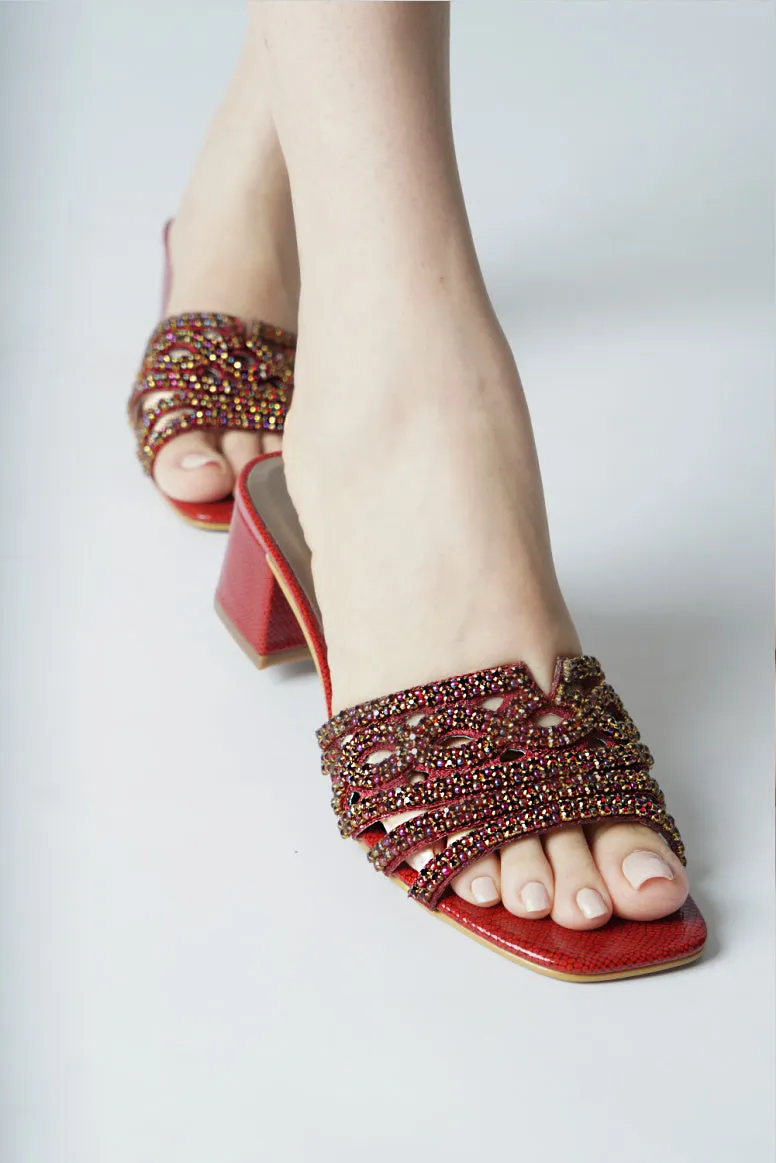 Omaha Heels Scarlet Red