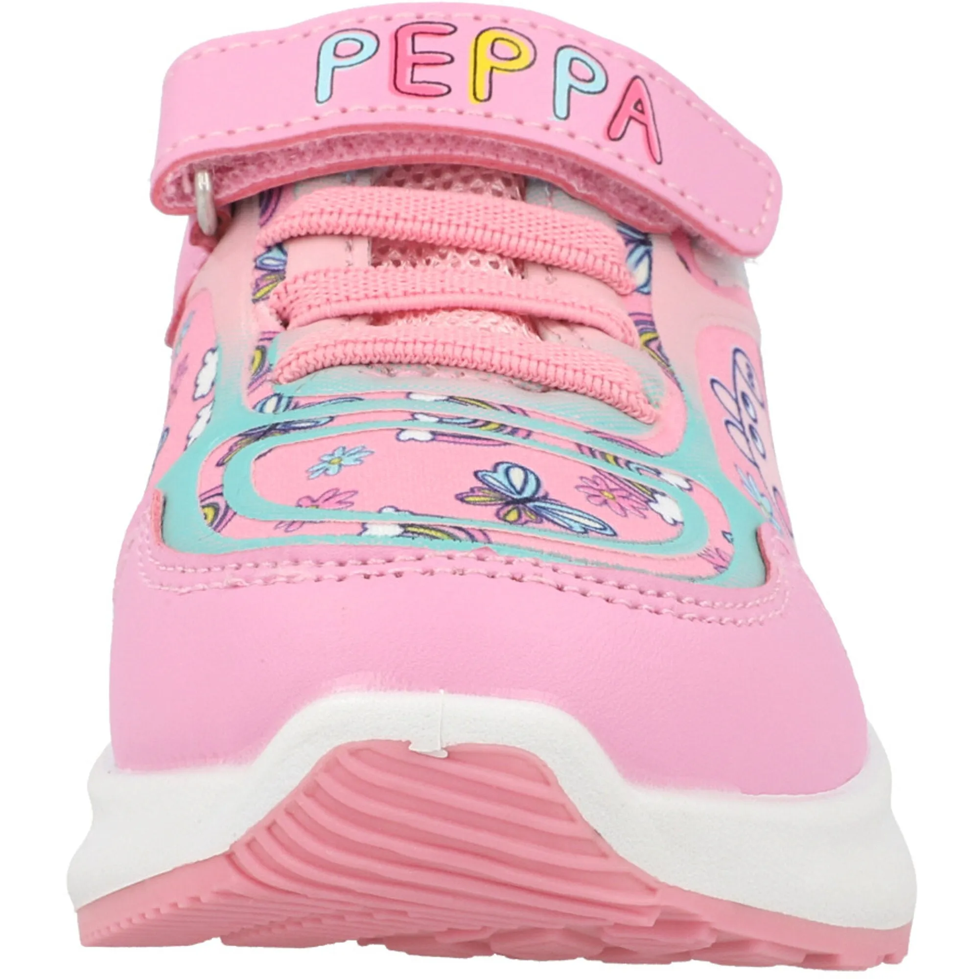 Peppa Pig Lights Emboss Pink Trainers