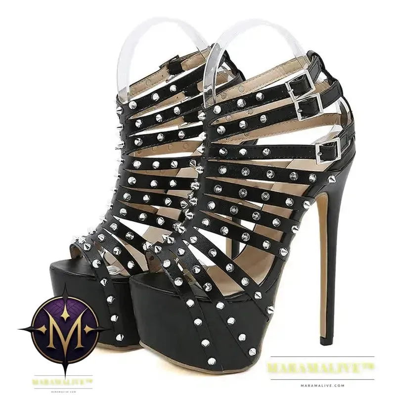 Platform High Heels Sandals - Elegant Summer Footwear for Women