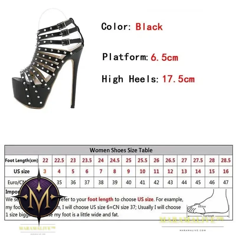 Platform High Heels Sandals - Elegant Summer Footwear for Women