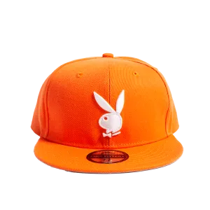 PLAYBOY THE WORLD IS YOUR PLAYGROUND PEACH FITTED HAT