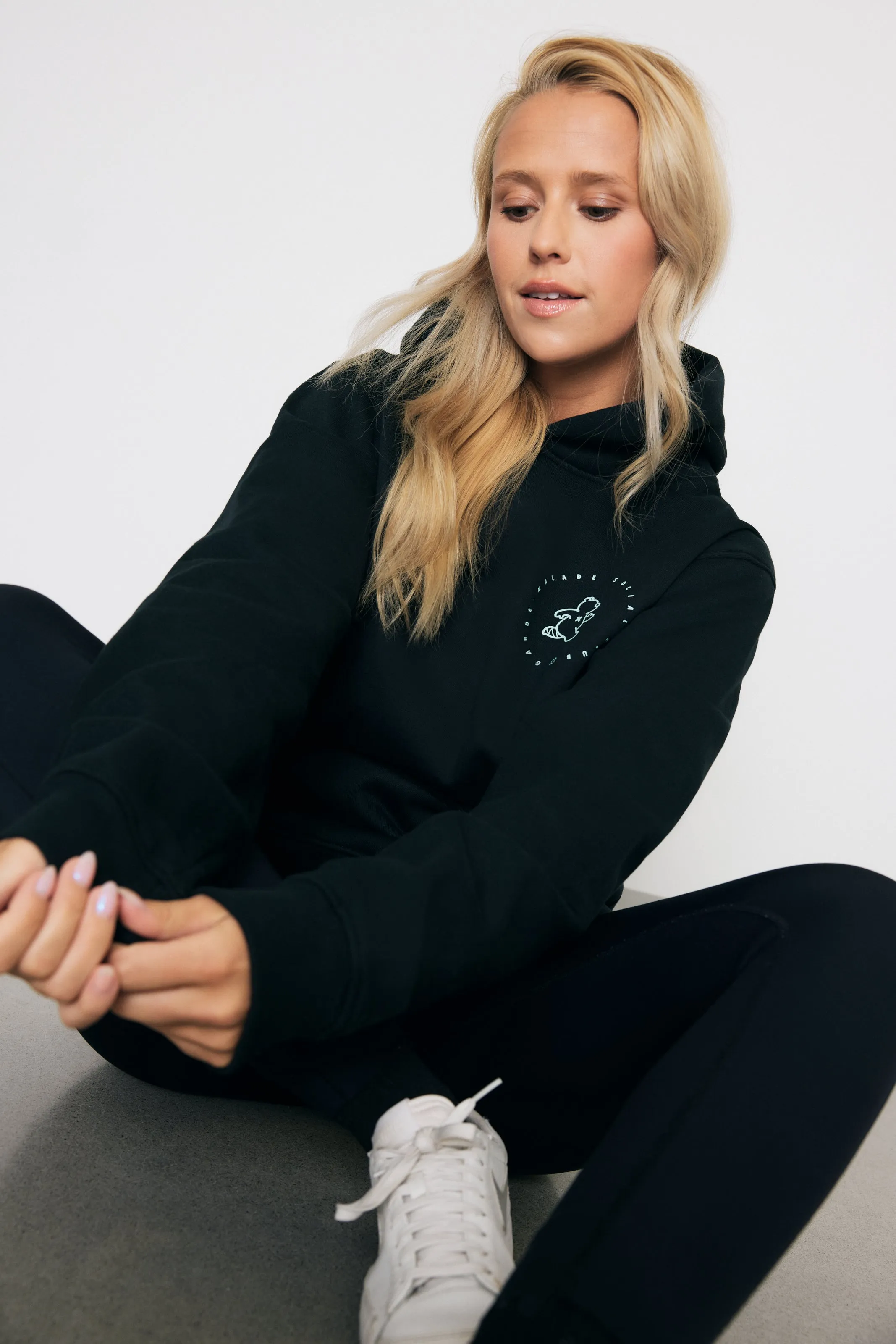 Premium Heavyweight Hoodie – Running Ted - Noir