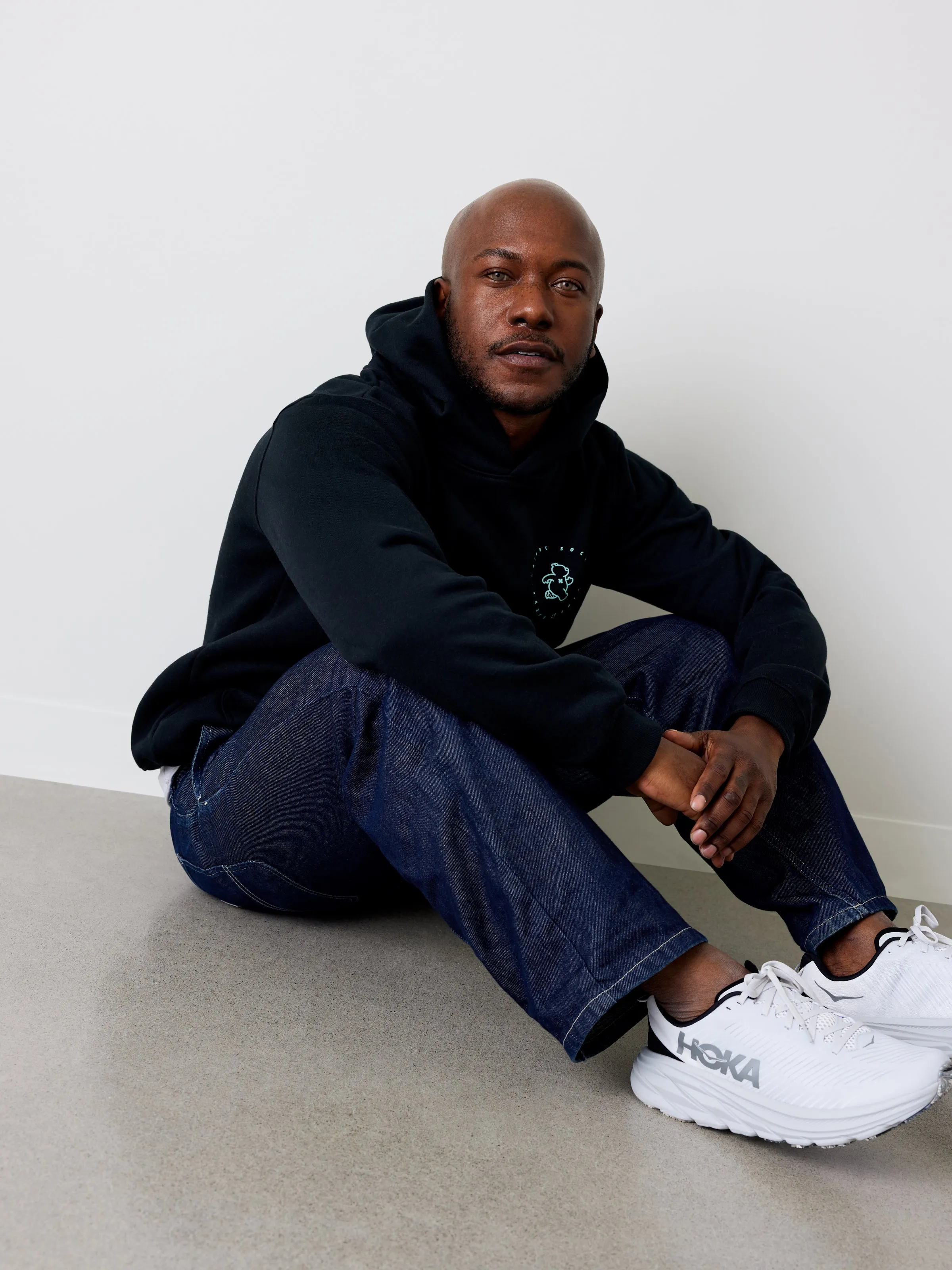 Premium Heavyweight Hoodie – Running Ted - Noir