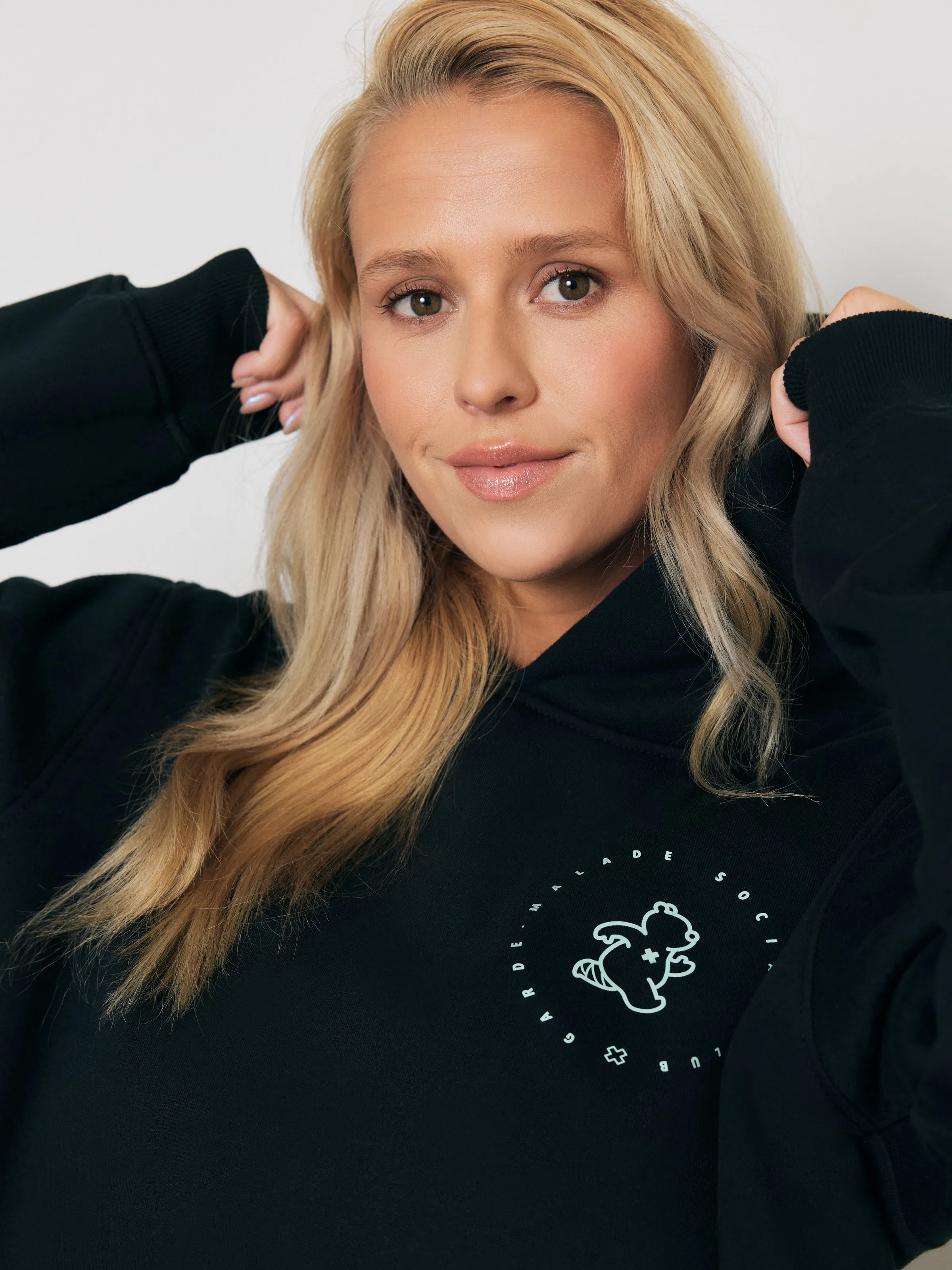 Premium Heavyweight Hoodie – Running Ted - Noir