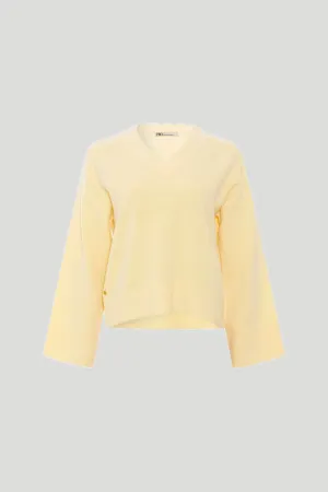 Prio striktrøje - Soft yellow