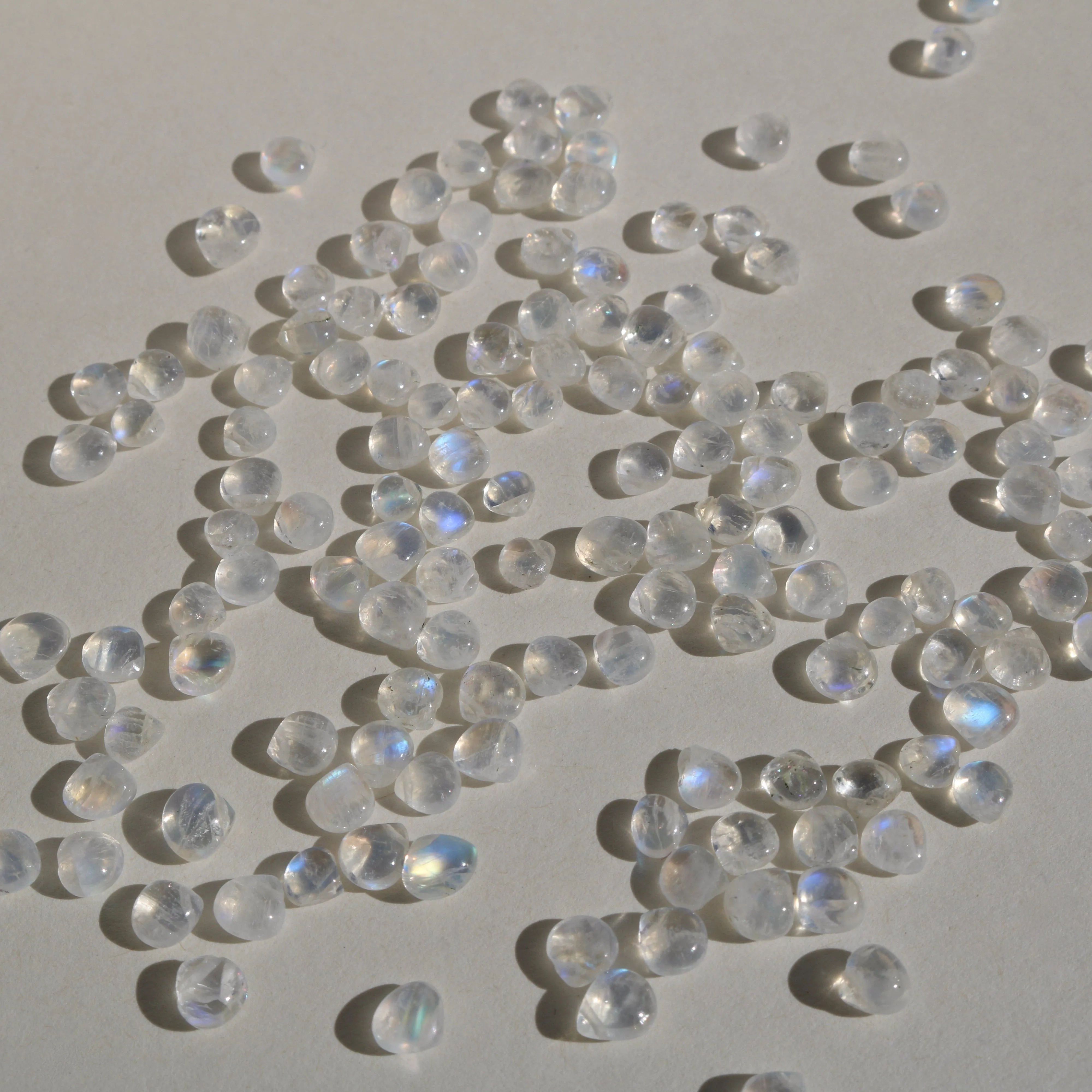 RAINBOW MOONSTONE 5 STONE NECKLACE