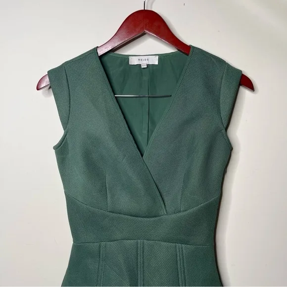 REISS Riviera Textured Scuba Fit And Flare Womens Dress Size 0