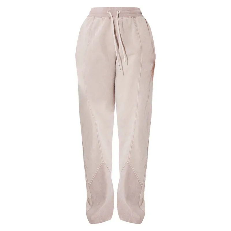 Rhea High-Waist Drawstring Relaxed Wide-Leg Pants