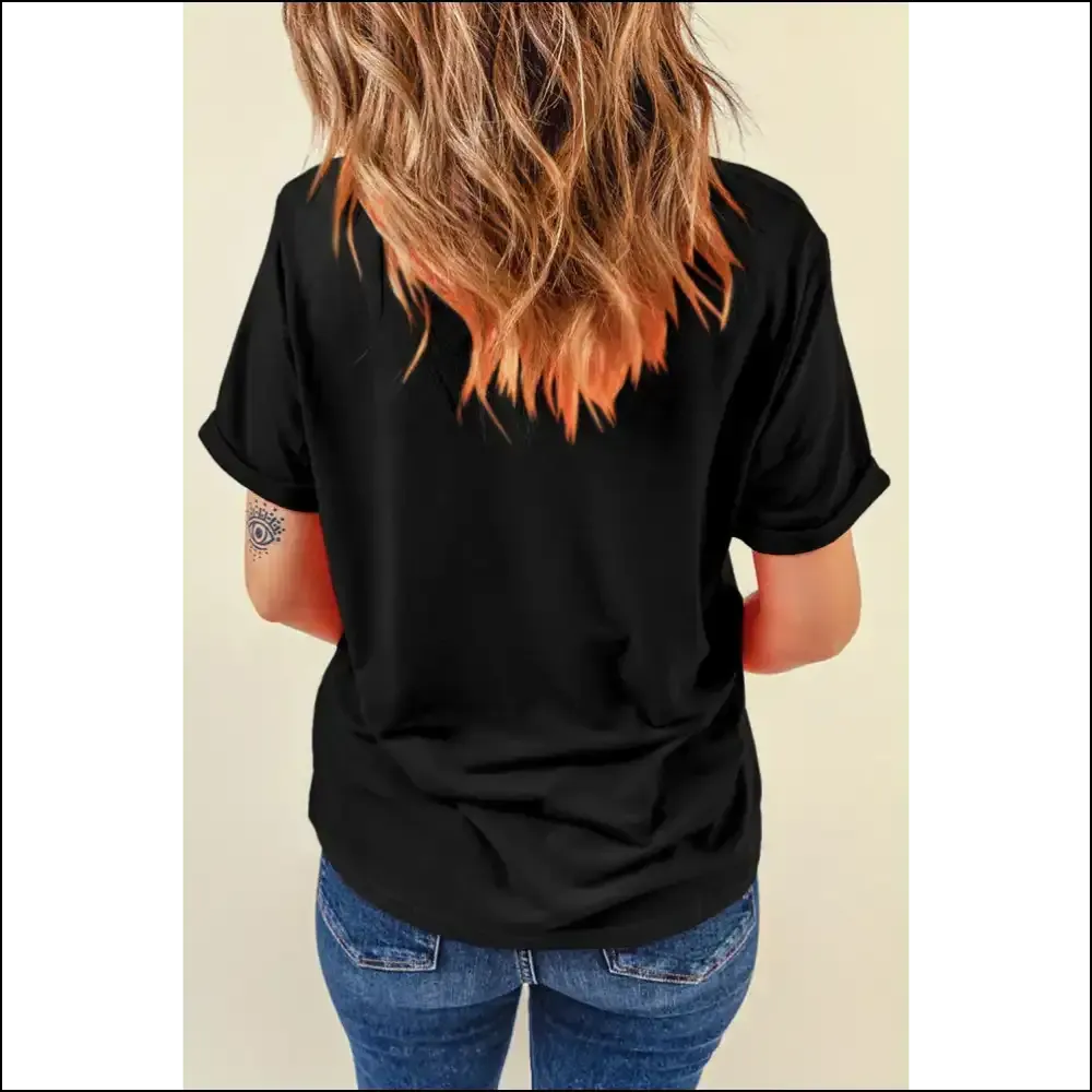 Rhinestone Lip Graphic Black Tee: Kiss my Sass  - Needful Things 💋