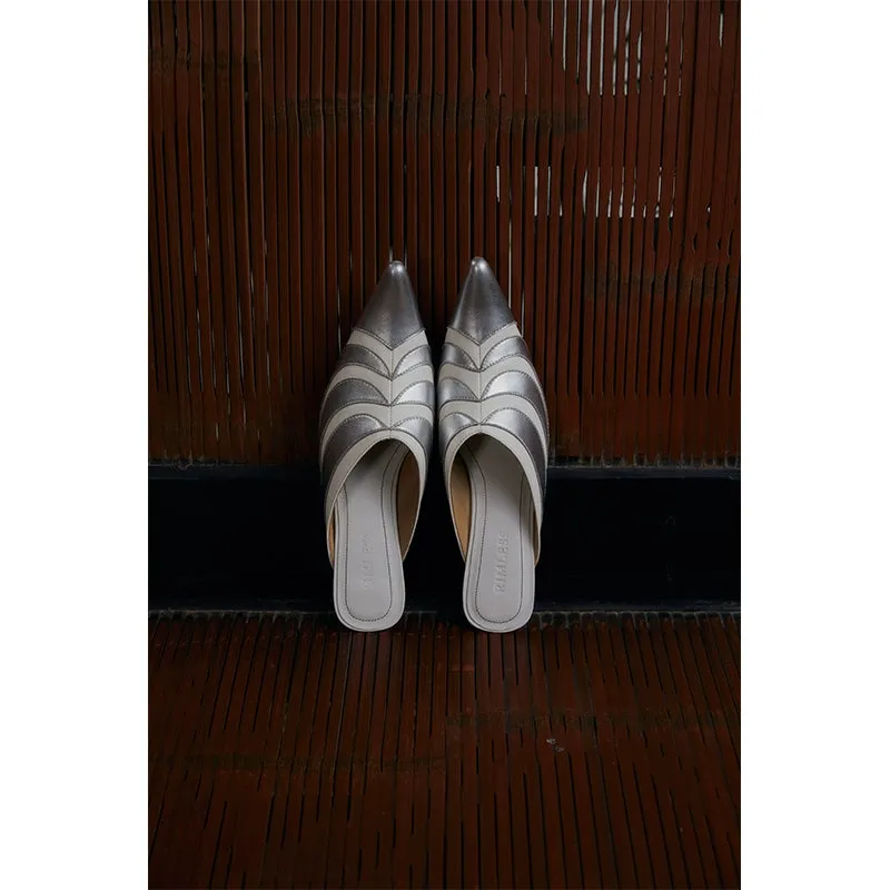 Rimless Pointed Toe Mules