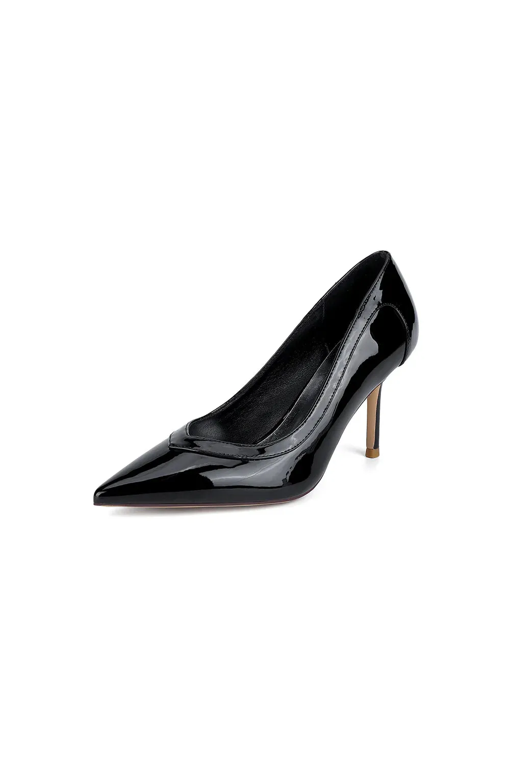 Rose Pink High Heels with Natural Wood Heel