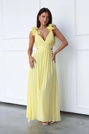 Ruffled Maxi Dress | Elegant | Flowing Silhouette