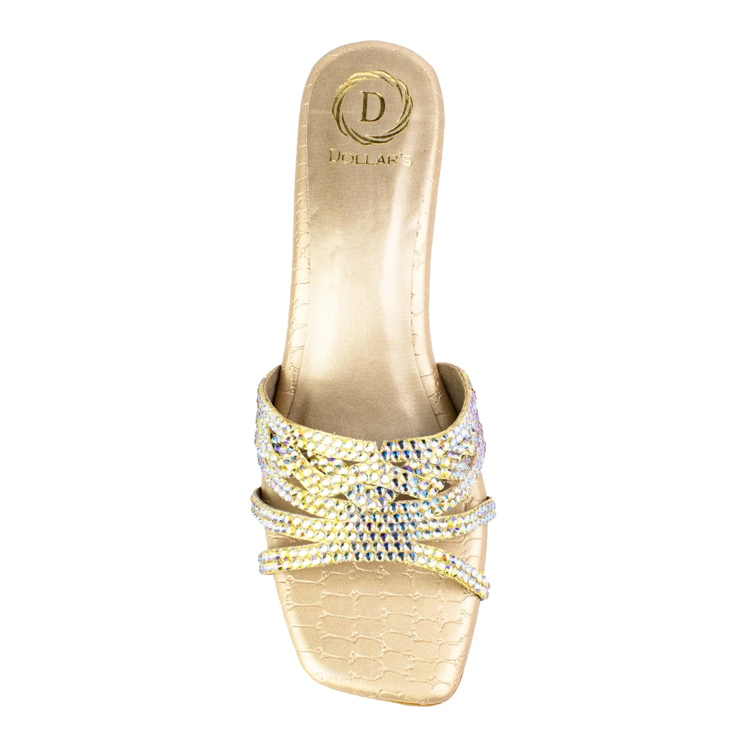 Salwa Heels S84H - Glitter Gold