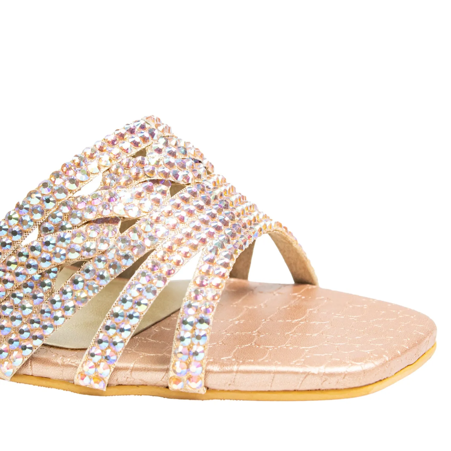 Salwa Heels S84H - Glitter Rose