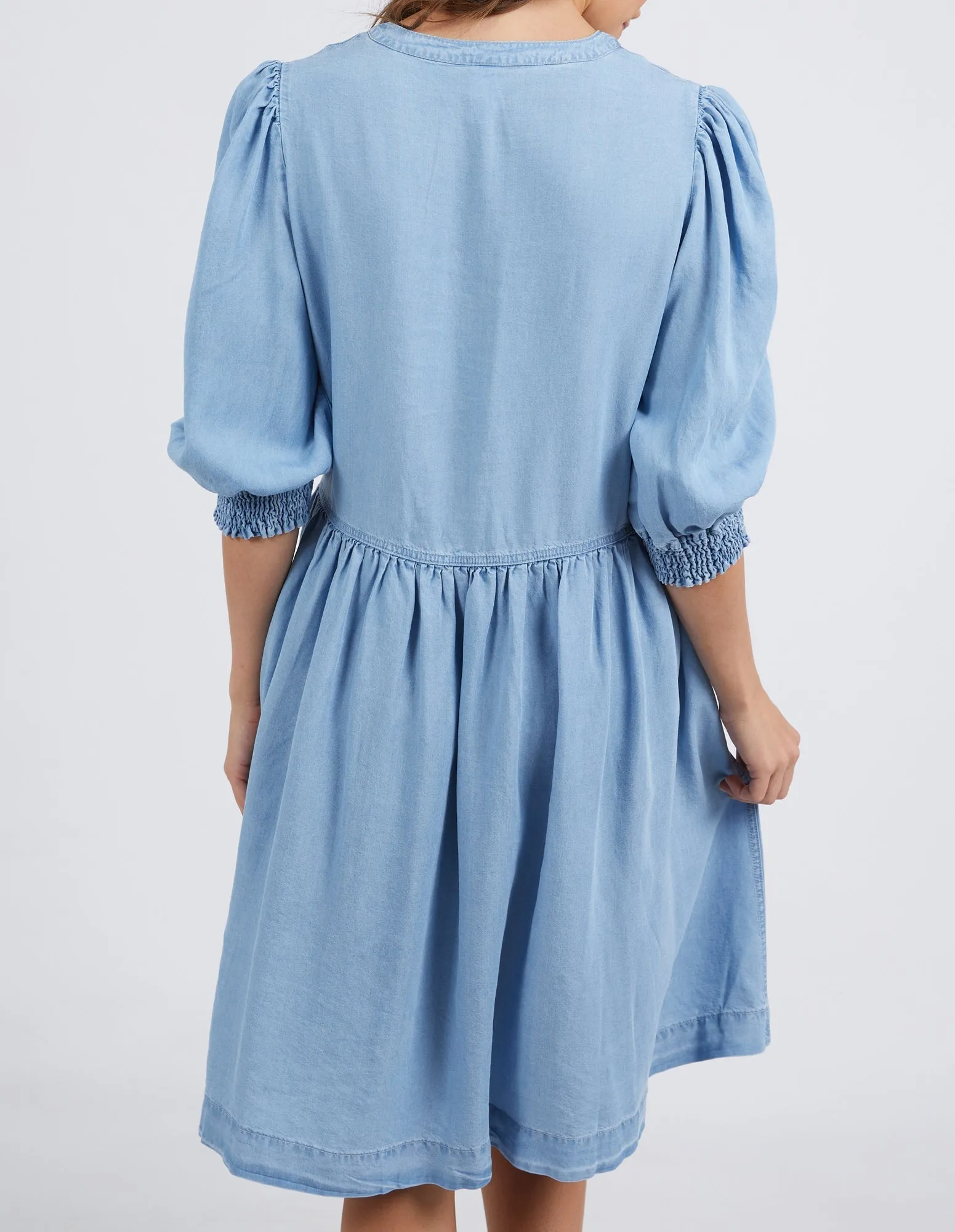 Shanee Chambray Dress - Blue Wash