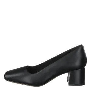 Sheer Rose Black Leather