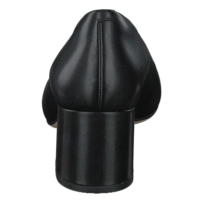 Sheer Rose Black Leather
