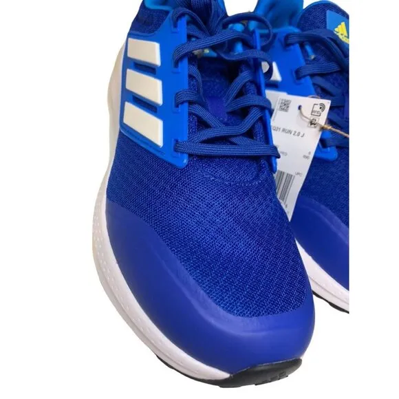 Size 6.5 Adidas Youth Running Shoe Sneaker Royal Blue GY4350 Run Bounce 2.0
