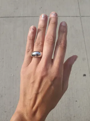 Smooth Dome Sterling Silver Ring