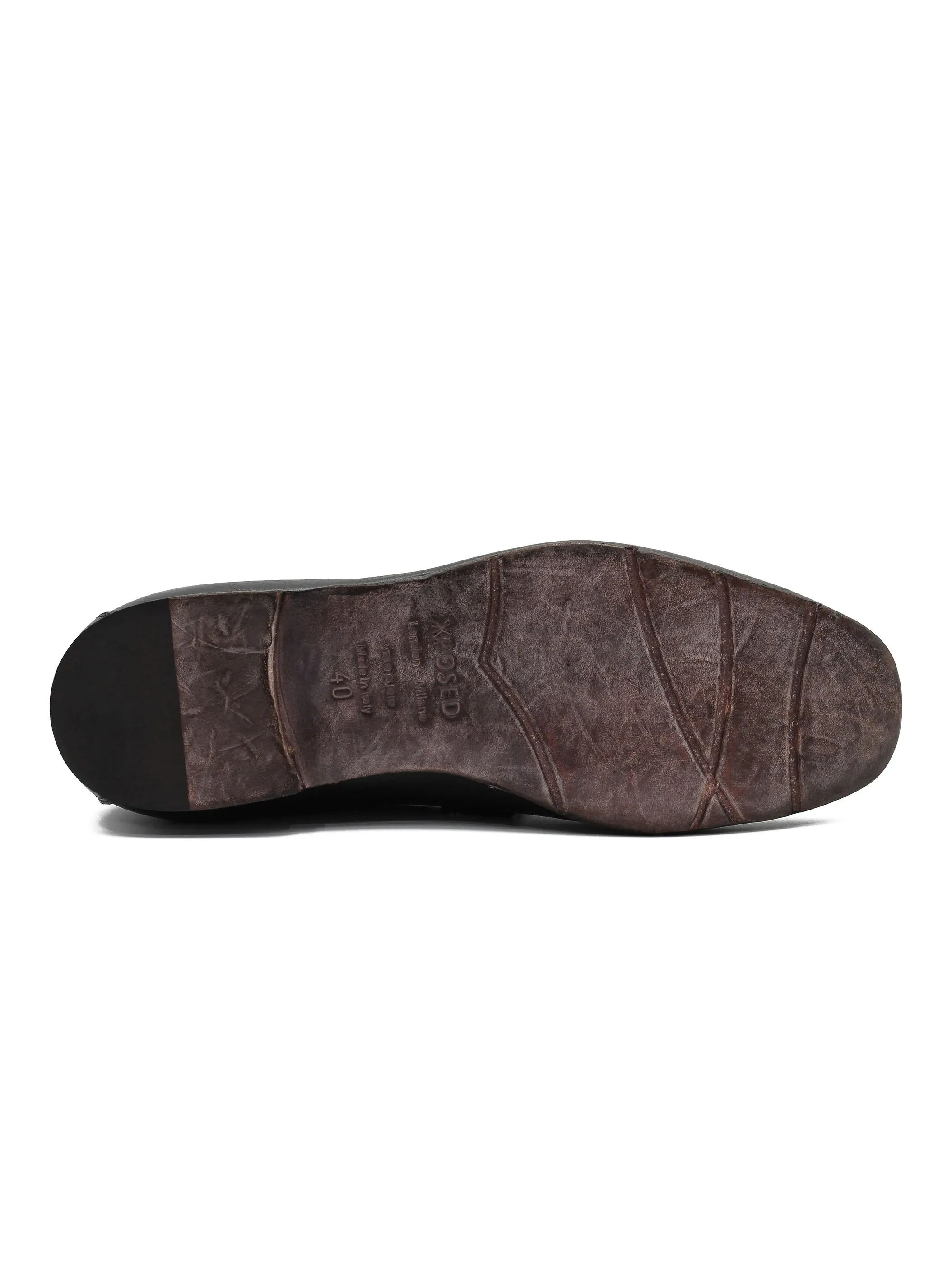 SNAFFLE BIT LOAFER IN BLACK ITALIAN LEATHER