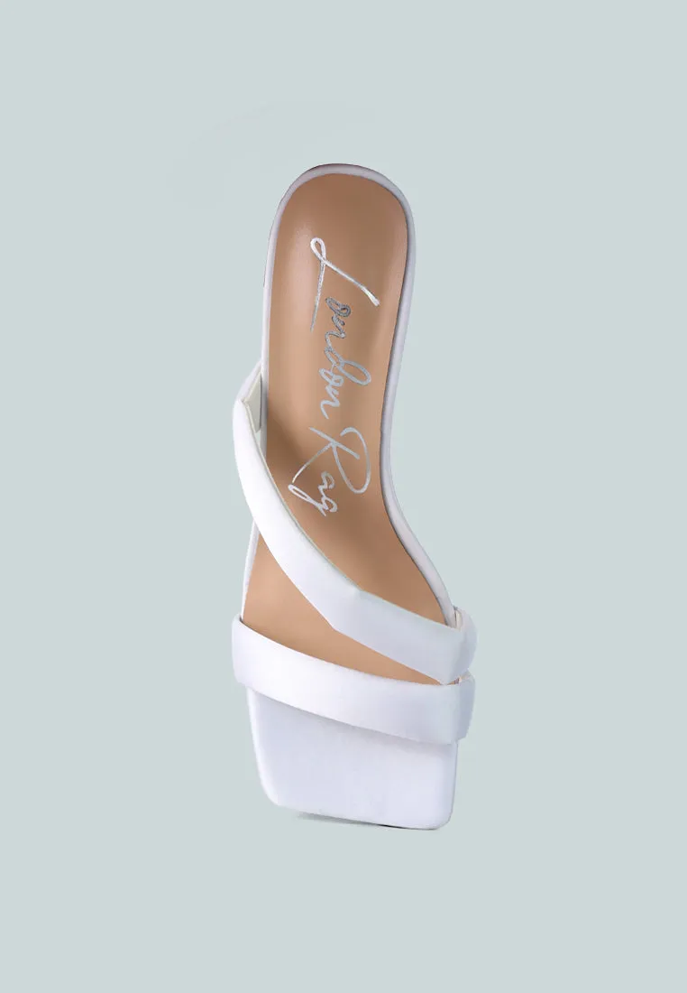 Spice Up Dual Strap Heel Sandals By Ruw