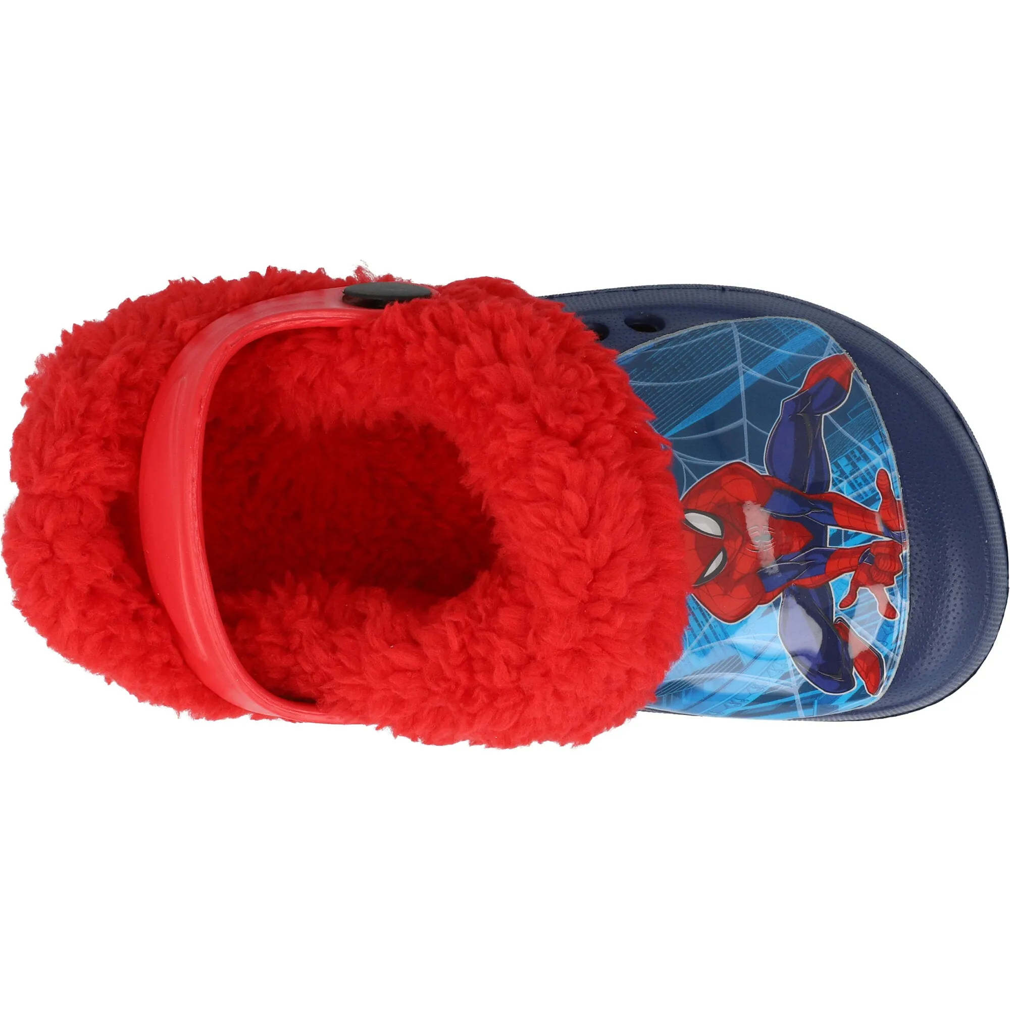 Spider-Man Navy Kids' Clogs with Red Lining