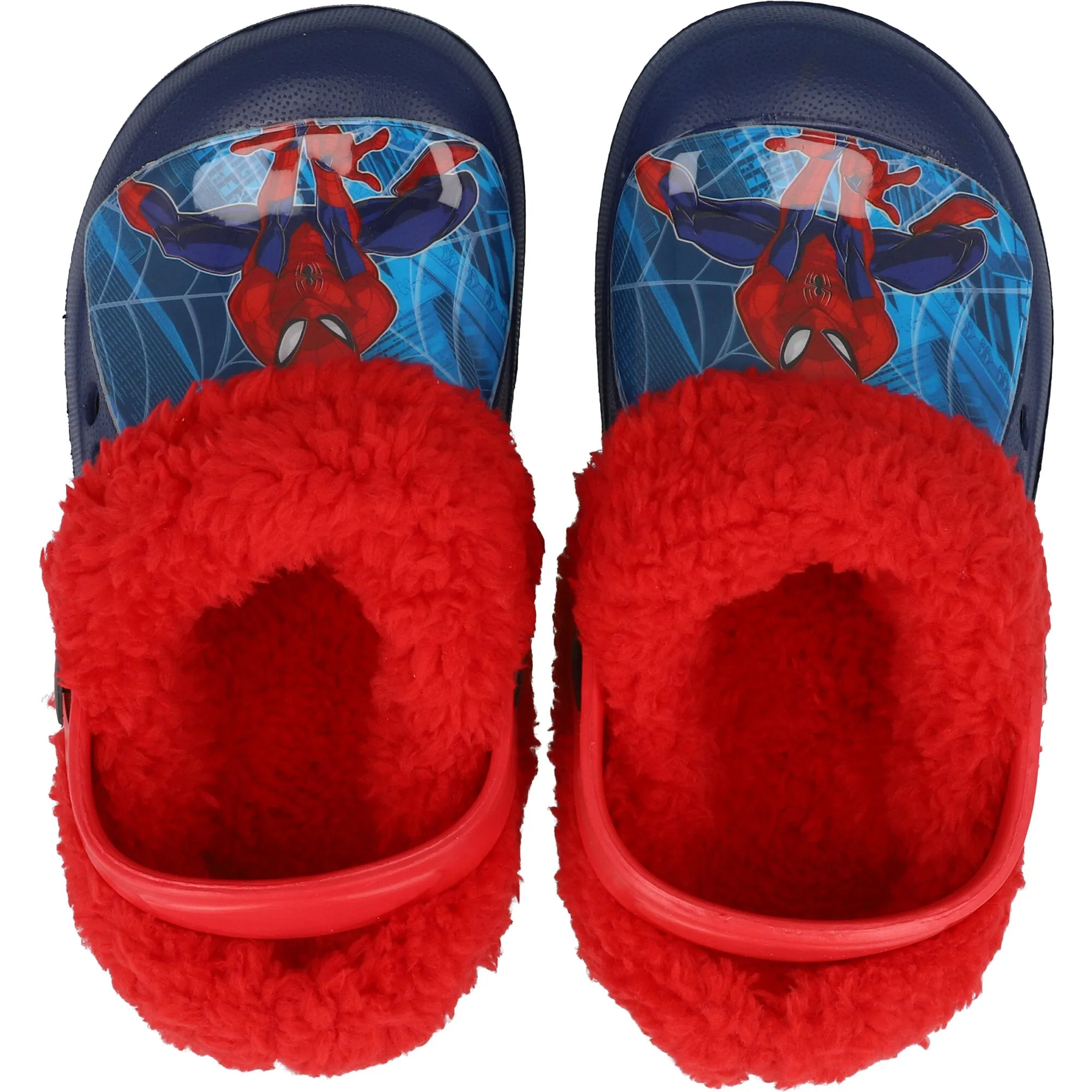 Spider-Man Navy Kids' Clogs with Red Lining