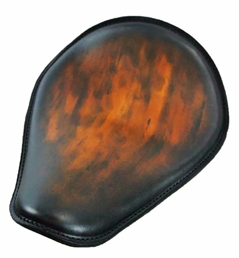 Spring Seat Chopper Harley Sportster 11x14" Smooth Antique Brown Smooth Leather