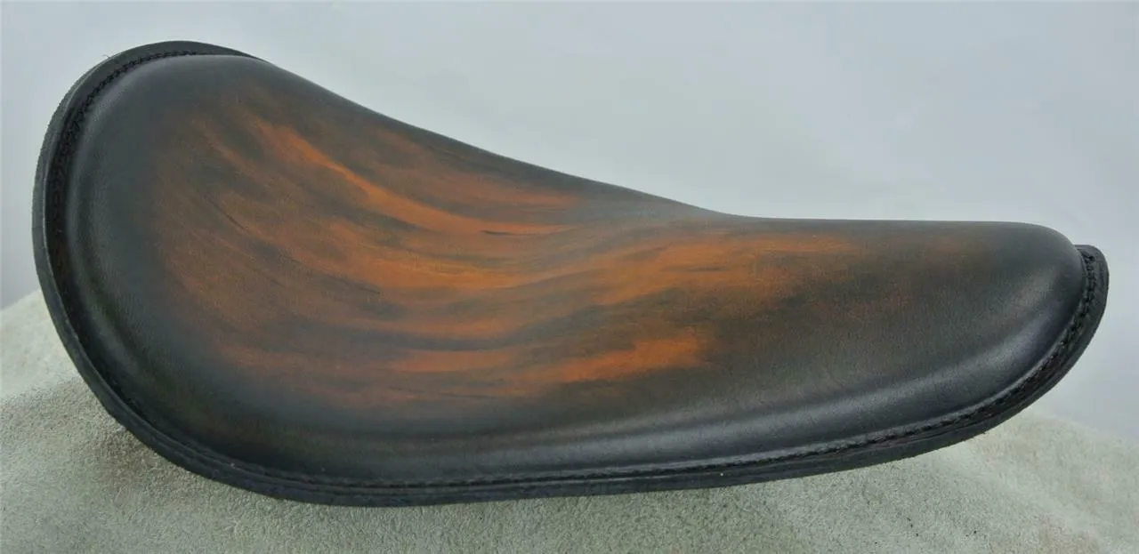 Spring Seat Chopper Harley Sportster 11x14" Smooth Antique Brown Smooth Leather