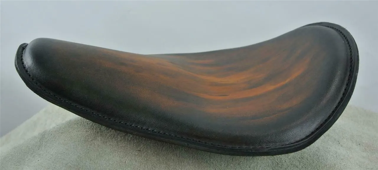 Spring Seat Chopper Harley Sportster 11x14" Smooth Antique Brown Smooth Leather