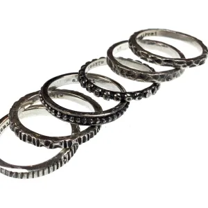 Stacking Rings Solid 925 Silver