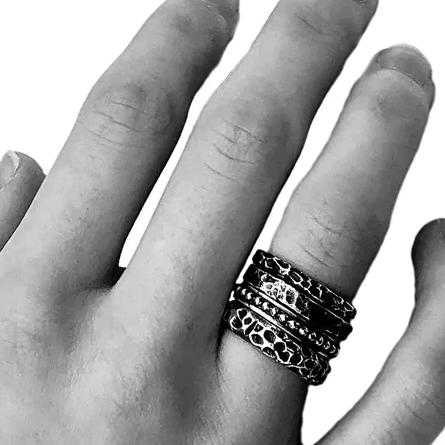 Stacking Rings Solid 925 Silver
