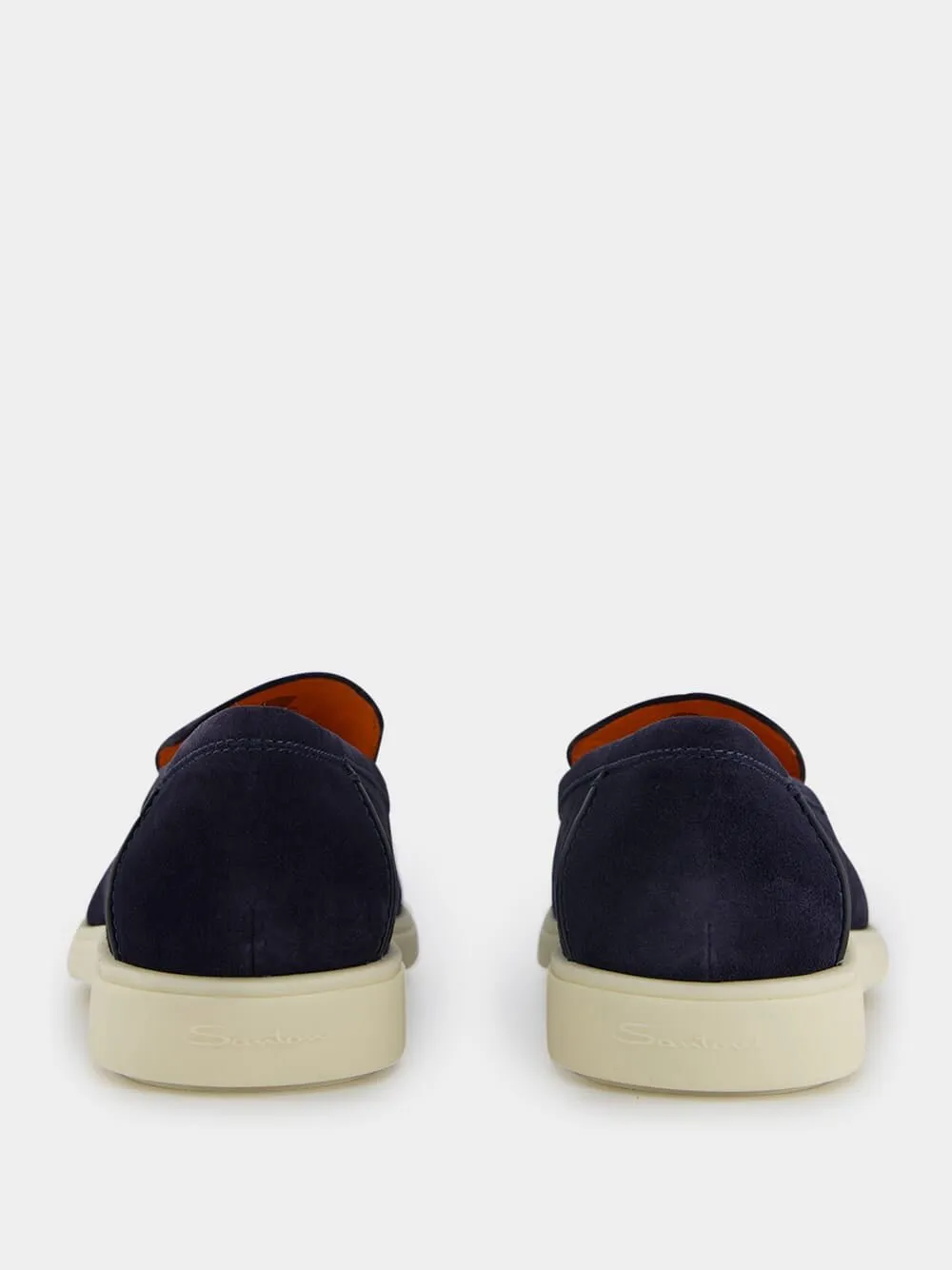 Suede Almond-Toe Loafers