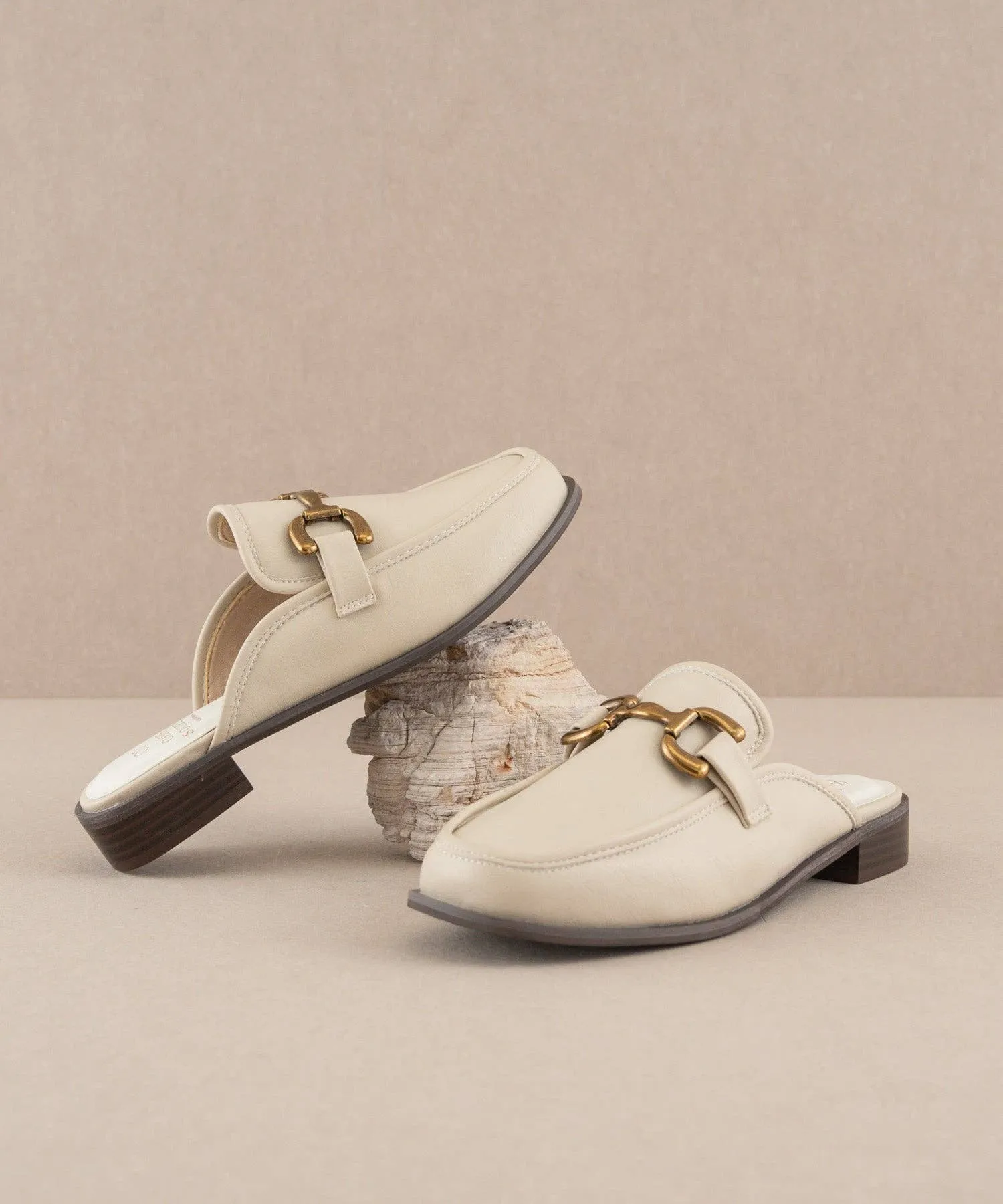 The Blakely Beige | Modern Mule Loafer
