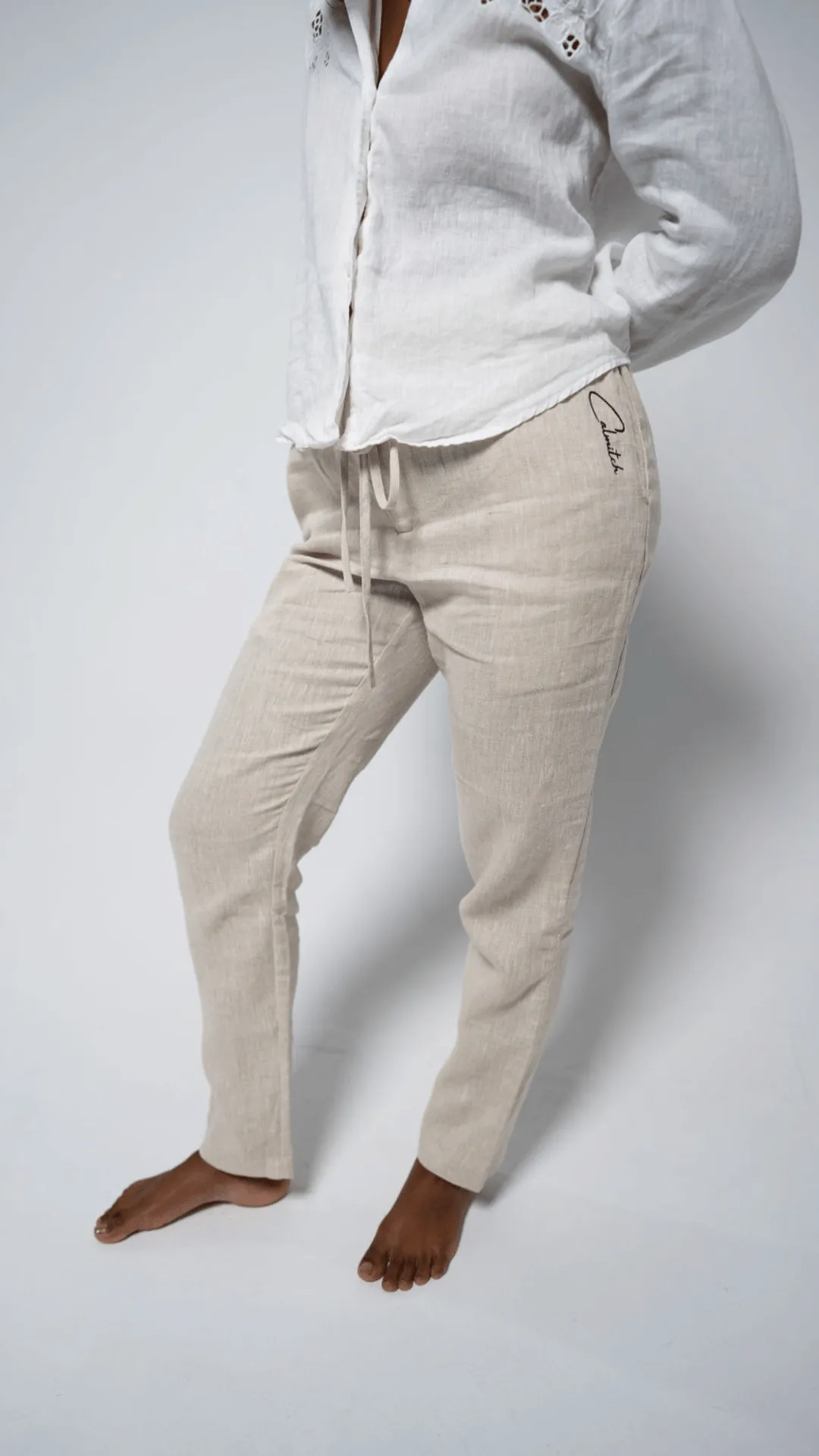 Timeless Roots Collection: Natural Linen Pants