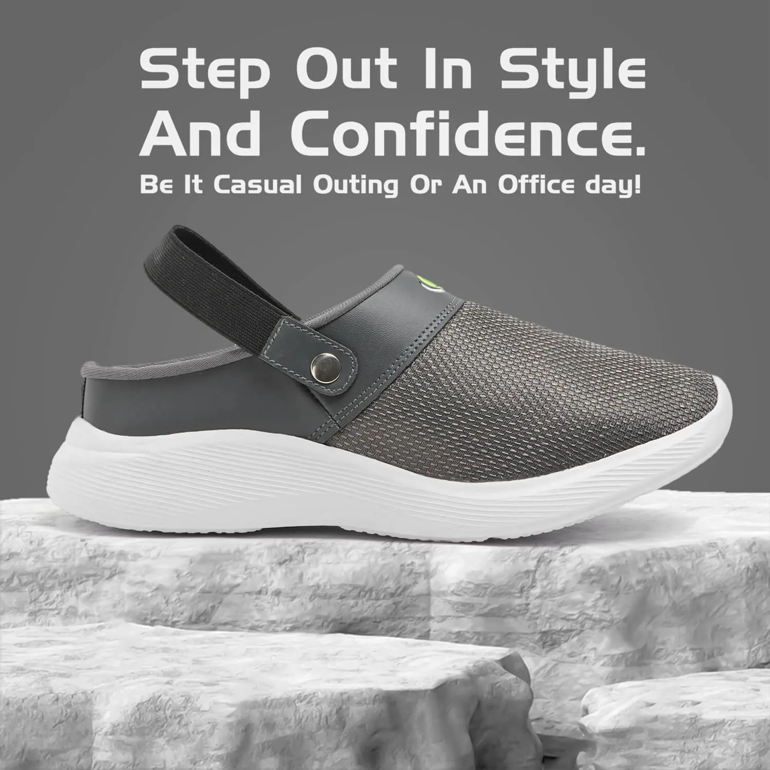 VISTARA 07 D. GREY STYLISH SUMMER CLOGS