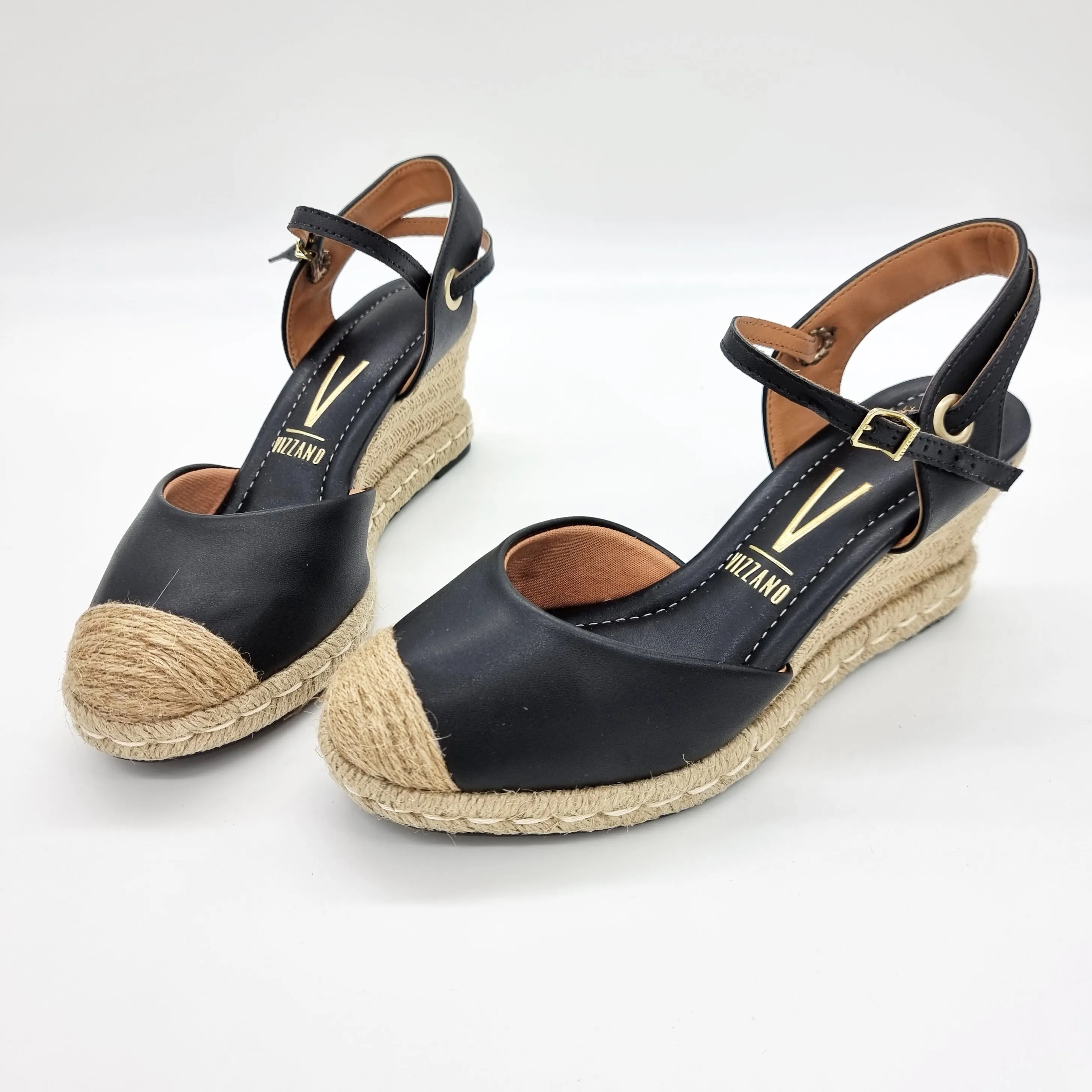 Vizzano 1277-1024 Espadrille Wedge in Black