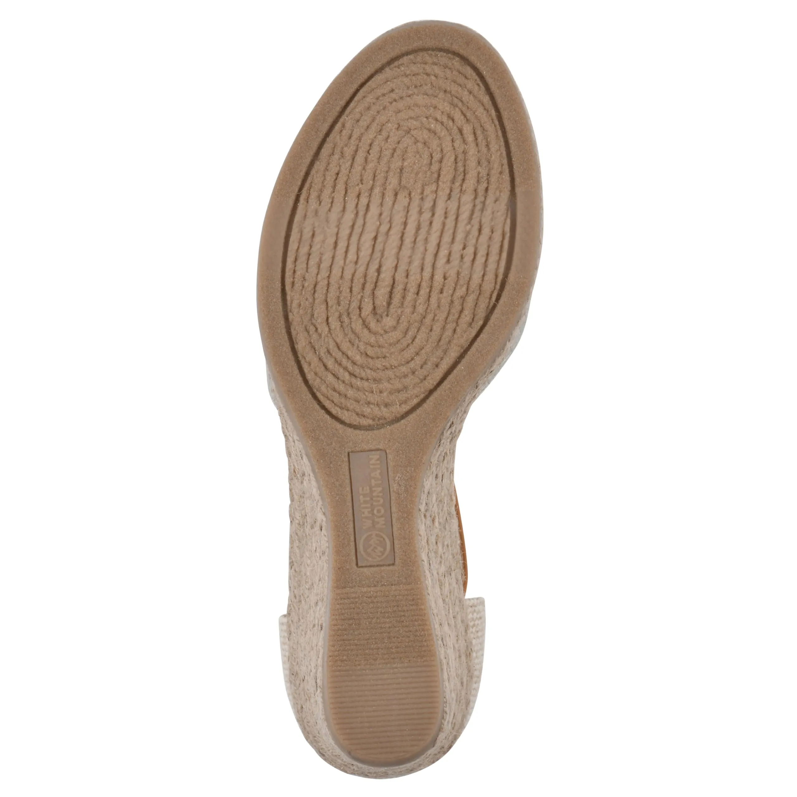 WHITE MOUNTAIN Women's Mamba Espadrille Wedge Sandal, Gold/Metallic/Smooth, 9.5 W
