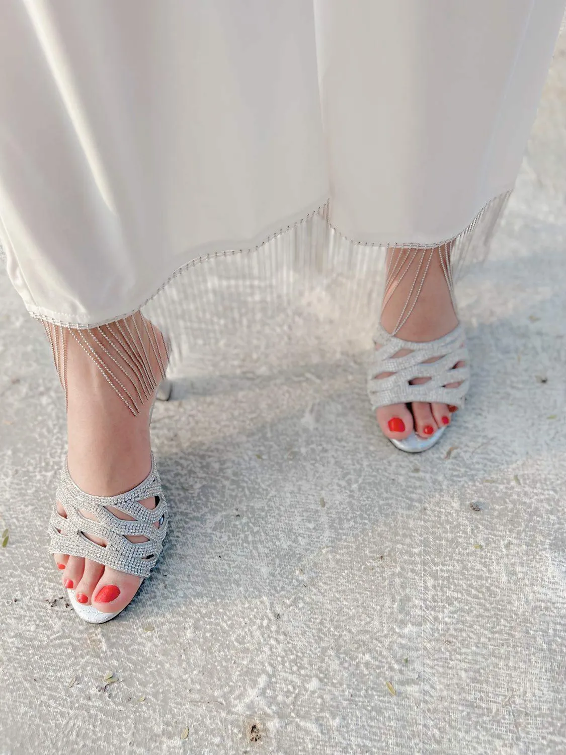 Zeina Heels S131H - Silver